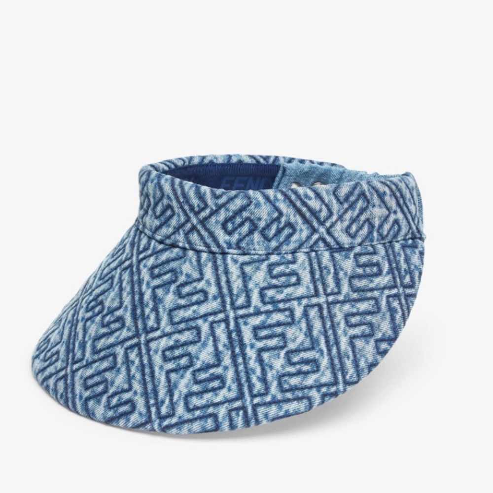 Fendi Denim Monogram Visor